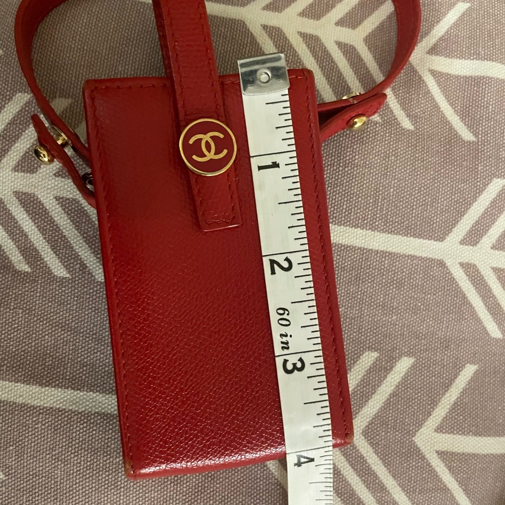 Chanel Vintage leather cc phone holder. Pouch. Purse - Picture 15 of 16